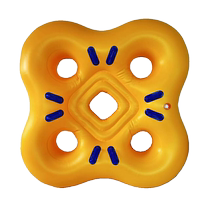 充气耐高温 加厚耐磨四人泳圈 水上乐园专用皮筏艇