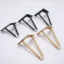 Thickened Metal Rebar Feet Sofa Feet Furniture Support Feet Five Gold Accessories Furniture Bath Cabinet Triangle Cabinet Footed