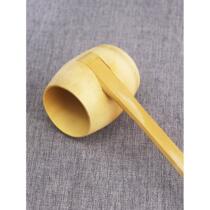 Handmade natural dovetail side handle bamboo water spoon scooping water ladle bamboo soup spoon long handle boiling water wooden spoon custom bamboo spoon tea