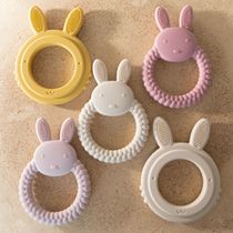 1Pcs Baby Teether Silicone Toy BPA Free Cartoon Rabbit Nursi