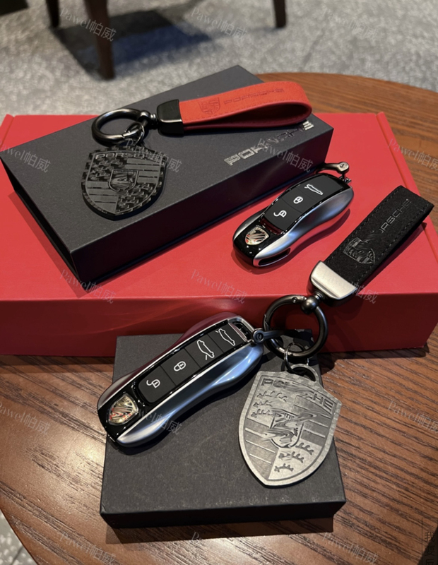 Porsche Key Shell for New and Old Models 718 Cayenne Macan/Panamera Taycan 911 Gt Silver Red Insert Type Porsche Key Shell for New and Old Models 718 Cayenne Macan/Panamera Taycan 911 Gt Silver Red Insert Type