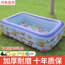 Inflatable swimming pool childrens home adult thickened swimming pool outdoor rural family 1 5 meters high thickened extra thick
