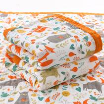 Baby bath towel six-layer pure cotton gauze spring and summer super soft water-absorbent newborn baby bath towel baby hug quilt child quilt blanket