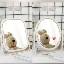 Desktop makeup mirror double-sided mirror ins style internet celebrity girl heart vertical dormitory student makeup mirror