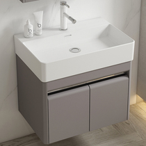 Stainless Steel Toilet Home Washbasin Ultra Narrow Small Household Type Rounded Corner Wash Terrace Wall-mounted Washbasin Cabinet Combination