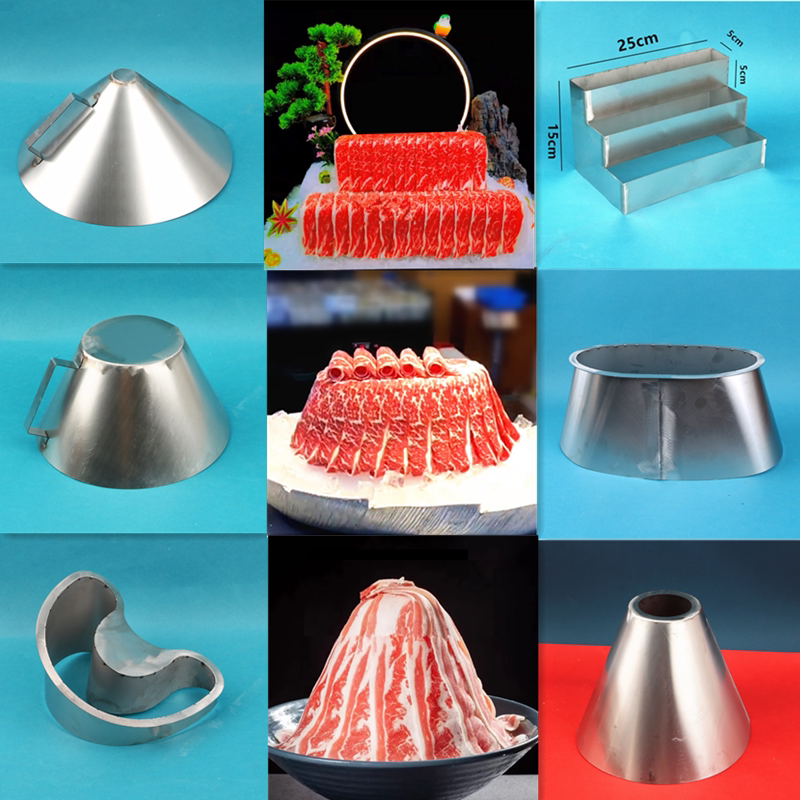 Seafood Ice Shaping Mold for Sashimi Plating, Wagyu Snowflake Beef Ice Mold for Plating, Beef Ice Shaping for Plating