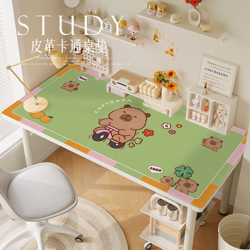 Cartoon Pufferfish Green Eye-Protecting Student and Children's Desk Mat, Waterproof and Washable, Special Desktop Protection Mat for Studying Cartoon Pufferfish Green Eye-Protecting Student and Children's Desk Mat, Waterproof and Washable, Special Desktop Protection Mat for Studying