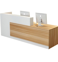 Simple front desk reception desk training company paint clothing store corner barber shop small bar cashier counter