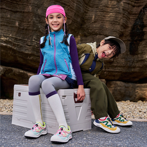 SMIBU童鞋儿童运动鞋2025春秋新款女童板鞋男童户外登山鞋休闲鞋