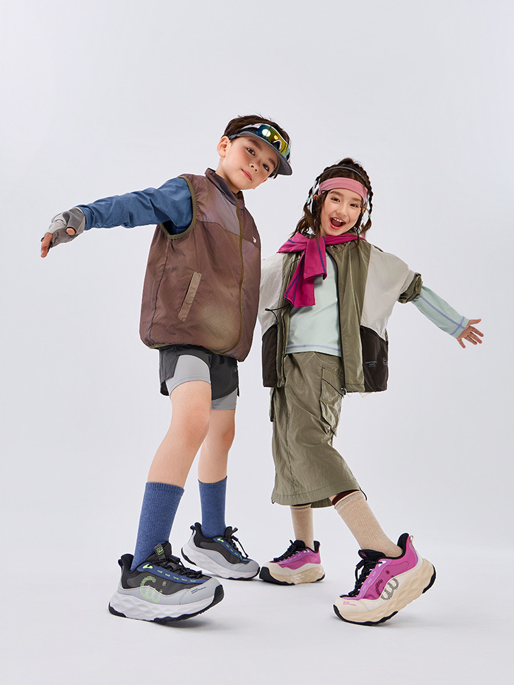 Smibu Children's Shoes Kids' Sneakers 2026 Spring New Boys' and Girls' Outdoor Hiking Shoes Chuan Yue