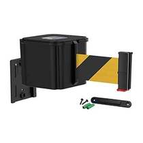 WM412 Retractable Belt Wall Mounted Smooth Black Crowd Co