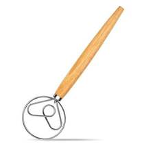 Agttete Danish Dough Whisk Dutch Style Mixer with Stainle