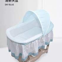 Bluetooth cradle era baby electric new bed to coax baby Chaoshan bed with extended newborn lifting rocking soothing sleeping basket