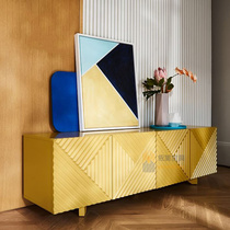 Light luxury sideboard decorative cabinet European luxury living room entrance cabinet Postmodern living room entrance hall cabinet storage cabinet