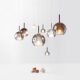 Nordic Italian Designer Pentaglo Restaurant Bar Bubble Glass Multi-Head Combination Staircase Long Small Pendant Light
