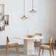 Nordic Minimalist Restaurant Glass Pendant Light, Post-Modern Living Room Personality Wall Lamp, Bedroom Bedside Creative Designer Lighting