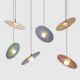 Designer Restaurant Lamp, Cafe Bar Counter Small Pendant Lamp, Three-Head Dining Table Lamp, Bedroom Bedside Disc Terrazzo Pendant Lamp