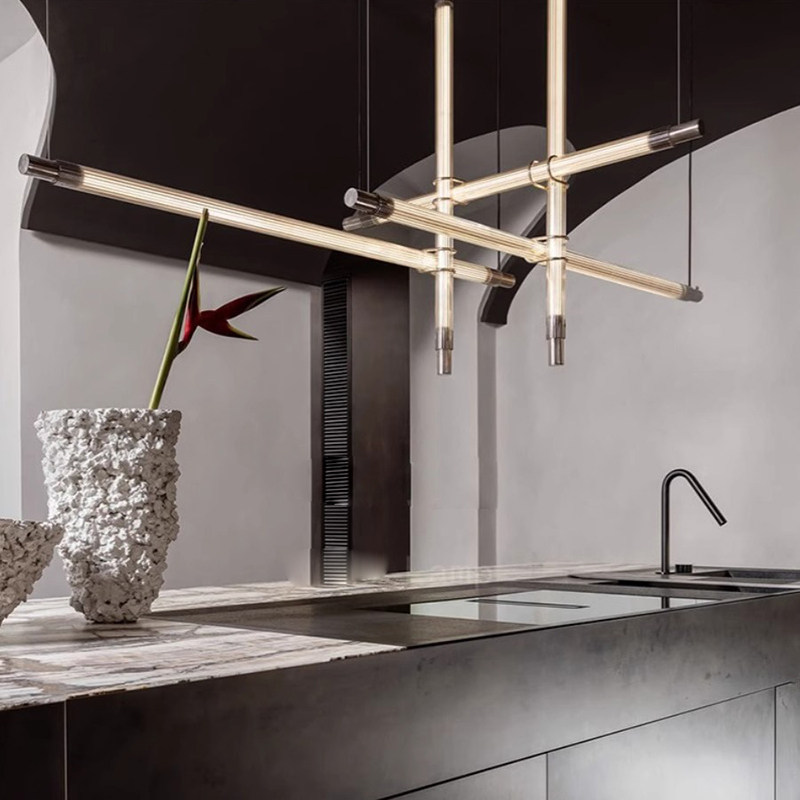 Replica Spyder Long Glass Chandelier for Restaurant, Hotel Lobby, Designer Soft Decoration, Staircase Chandelier