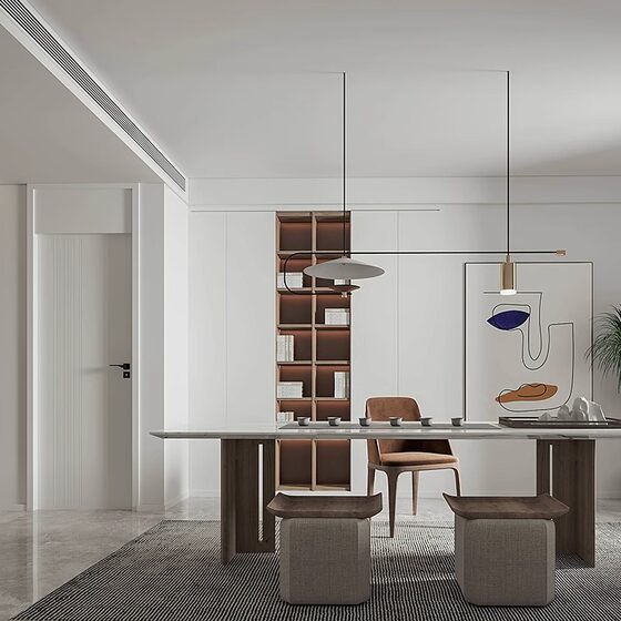 French-Style Hat Pendant Light, Nordic Cream Wood, Mid-Century Style Restaurant Bar Counter, Light Luxury Villa Designer Pendant Light