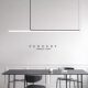 Nordic Minimalist Long Strip Study Office Reception Desk Island Studio Designer High-End Dining Room Pendant Light