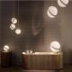 Scandinavian Simple Modern Personalized Glass Ball Chandelier Clothing Store Window Restaurant Bar Single Head Bedroom Bedside Lamp