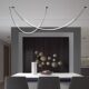 Restaurant Chandelier Italian Minimalist 2024 New Designer Line Art Personality Creative Living Room Bar Counter Model Room