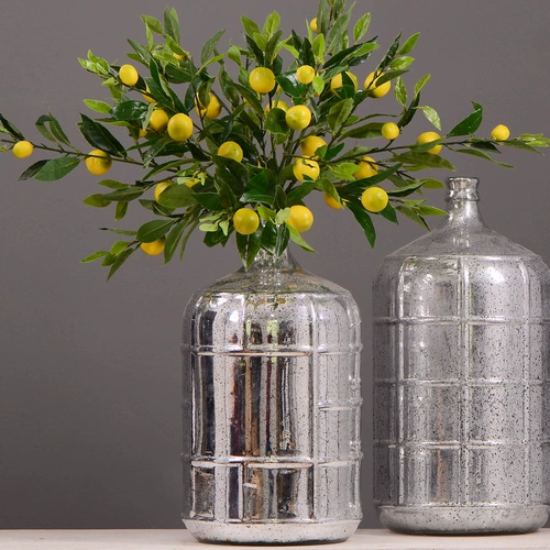 Имитация зеленого растения, прямые продажи с фабрики, искусственные фрукты, искусственные цветы, желтые ягоды, имитация фруктовых веток лимона