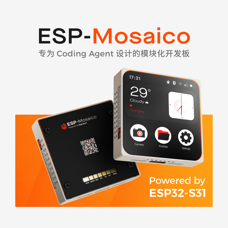 Esp-Mosaico Espressif Systems Esp32-S31 Series Development Board Ai Coding Smart Kit