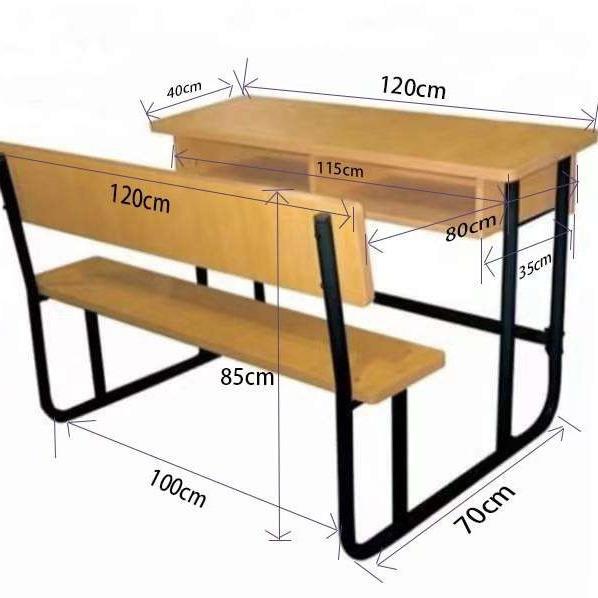 School Double Detachable Chair-Desk Set, School Training Table, Afk Training Class Wooden Integrated Study Table and Chair Set, Integrated Desk and Chair Set School Double Detachable Chair-Desk Set, School Training Table, Afk Training Class Wooden Integrated Study Table and Chair Set, Integrated Desk and Chair Set