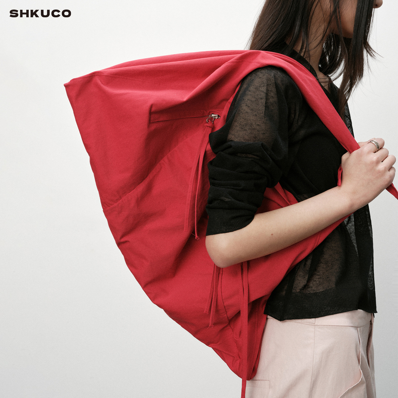 Shkuco Special Edition Multifunctional Nomadic Crossbody Large-Capacity Shoulder Bag with Zipper Pocket Tote Bag