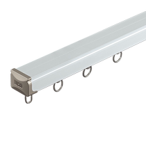 Extra thick aluminum alloy curtain track silent curtain slide bearing wheel single track double track curtain rail guide rail accessories