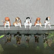 1Pcs Fish Tank Landscaping Vivid Shape Cute Cat Series