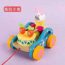 Pulling 1 Toddler Pulling Girl Pulling Pull Rope Children-Toy Year Old Car Baby Walking Pulling Drum Boy 2