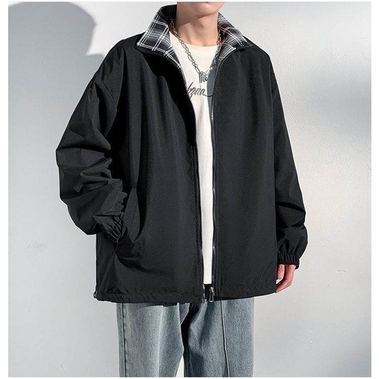 2026 Spring and Autumn New High Street Vibe Jacket Unisex Trendy Brand Couple Top Small Plaid Color-Block Coat