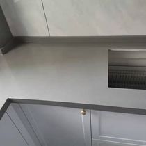 Hefei thickened Zhongxun high-quality quartz stone countertop custom-made kitchen marble cabinet console artificial stone processing