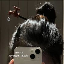 Creative faucet sandalwood hairpin funny design hairpin new Chinese style hairpin as a gift for best friend or girlfriend