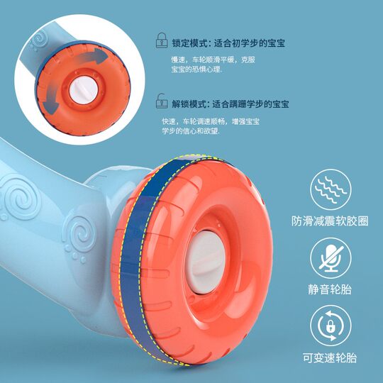 Baby British Baby Walker Kinderwagen zur Unterstützung des multifunktionalen Anti-O-Bein-Baby-Lernspielzeugs für Kinder