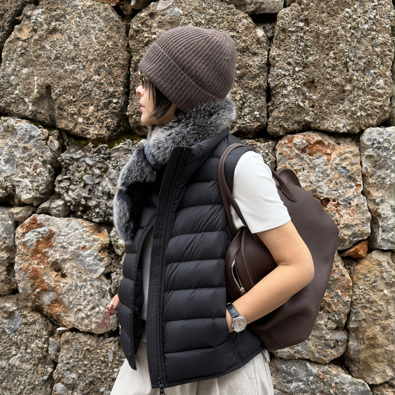 Lazyvision【Ribbed Vest】Warm 90% White Goose down Vest for Women Winter Sleeveless down Jacket 39221 Lazyvision【Ribbed Vest】Warm 90% White Goose down Vest for Women Winter Sleeveless down Jacket 39221