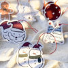 New Christmas Decoration Tags, High-Quality and Cute Hanging Ornaments, Christmas Gift Pendants, Small Hanging Cards, Original Hand-Painted