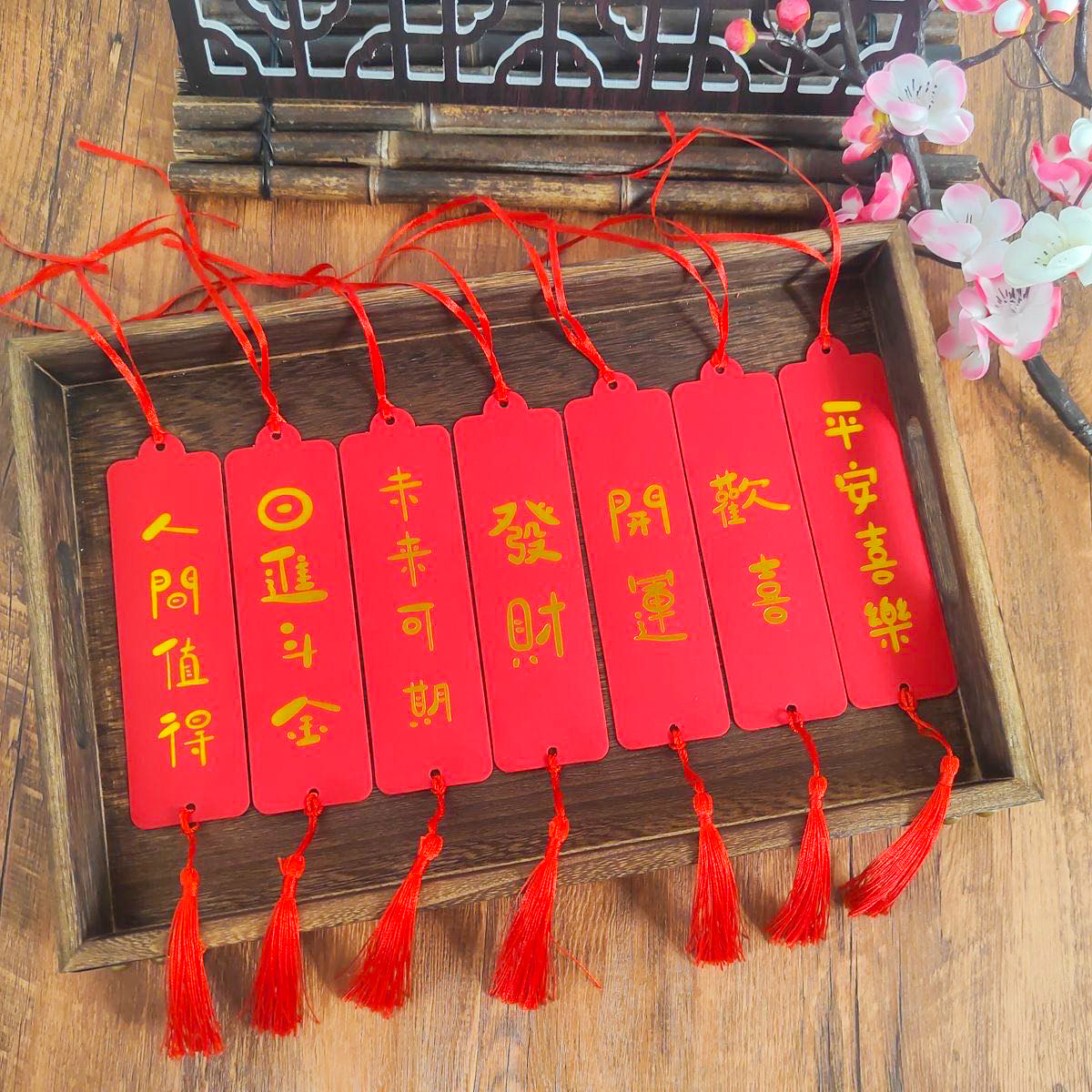 Wishing Tags, Hanging Cards, Tree Decorations, Prayer Pendants, Wish Wall Decorations, Classroom, School, Campus, Temple, Shopping Mall, Blank Lucky Slips, Event Atmosphere Decoration, Tassel Hanging Blessing Cards