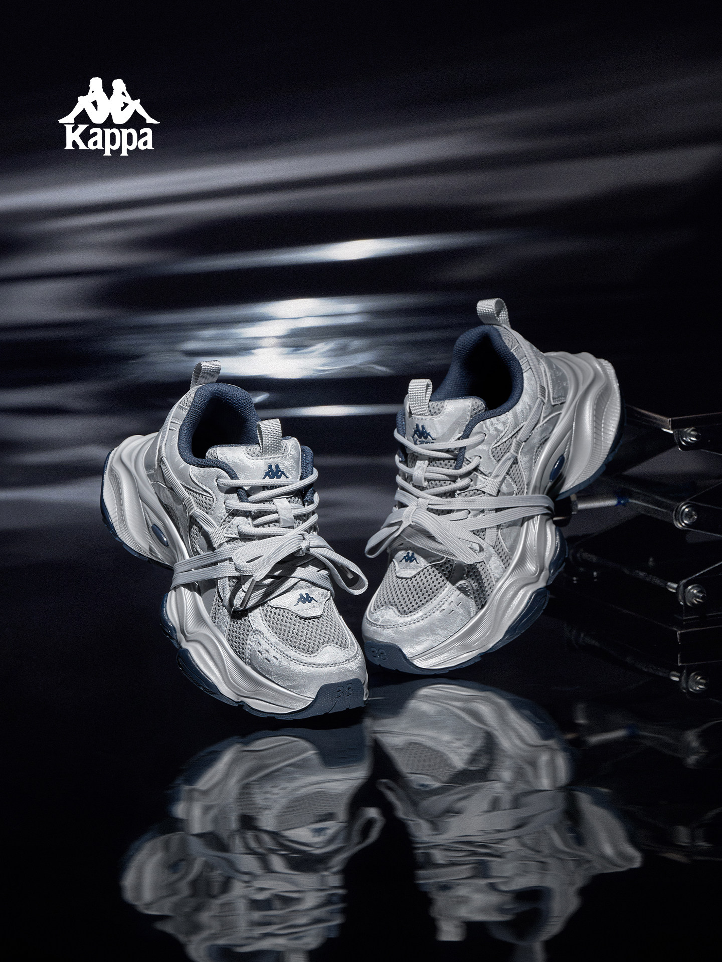 Kappa Women's Dad Shoes 2026 Spring New Thick-Soled Versatile Height-Increasing Sneakers Casual Shoes