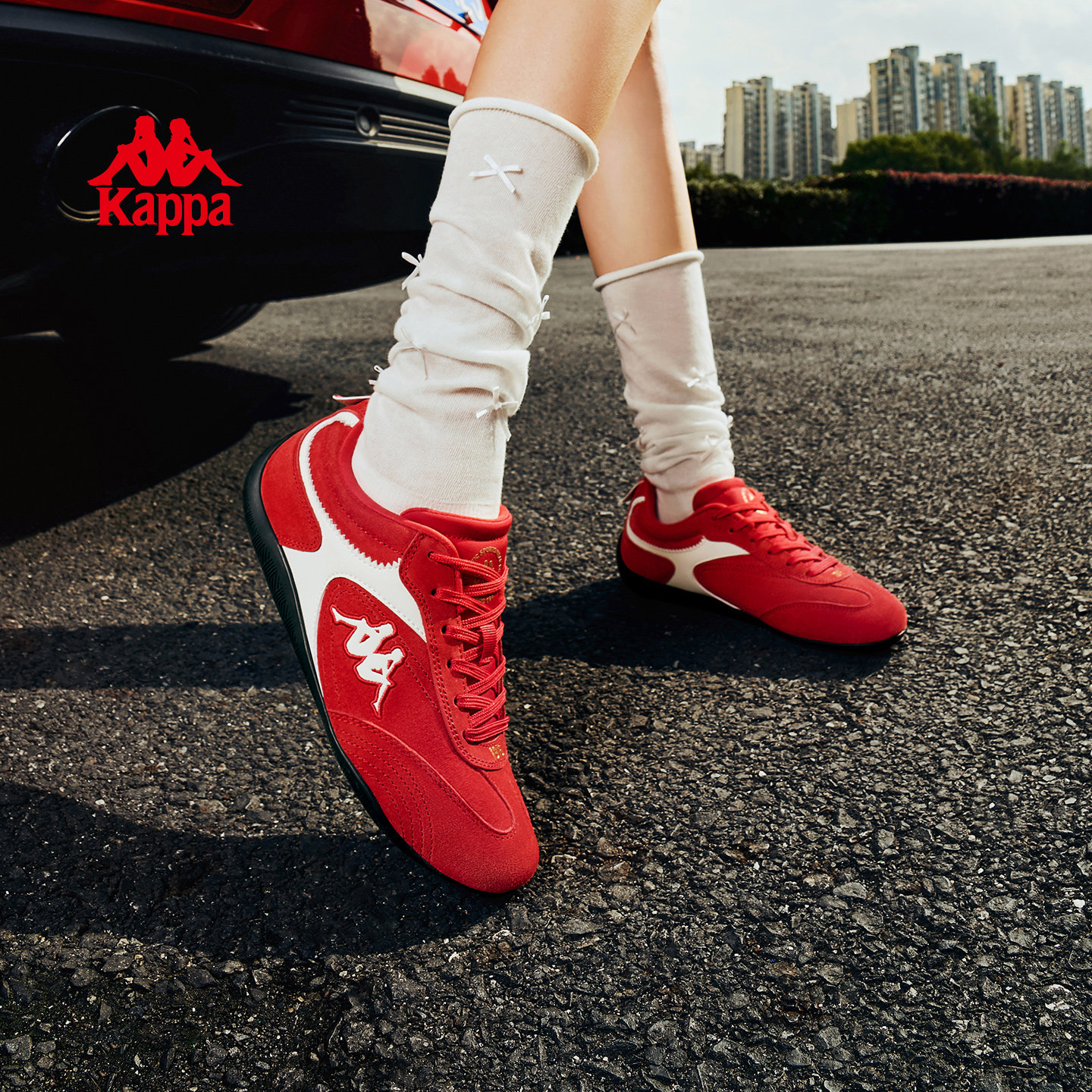 [Одобрение Чжана Цзюньхао] Женская обувь Kappa Wing racing Shoes, новинка 2025 года, осенняя немецкая обувь для тренировок, женская спортивная обувь Изображение 1