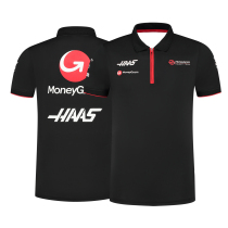 2023 F1 racing suit Hasha team short-sleeved POLO shirt for men customizable quick-drying car work