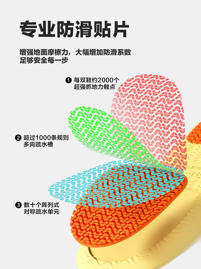 Puxi 2025 professional anti-slip slippers for the elderly men's summer bathroom home pregnant women's bath anti-fall slippers