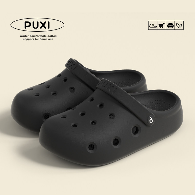 Yozgi Crocs uslubidagi platformali shippaklar, juda yumshoq, sirpanmaydigan plyaj poyabzali, 2026-yil kolleksiyasi, ochiq havoda kiyish uchun mos
