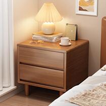 Solid wood bedside table simple modern home bedroom small bedside table simple new bedside small cabinet storage cabinet