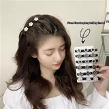 4pcs Hair Clip Элегантные цветочные булавки акрил с