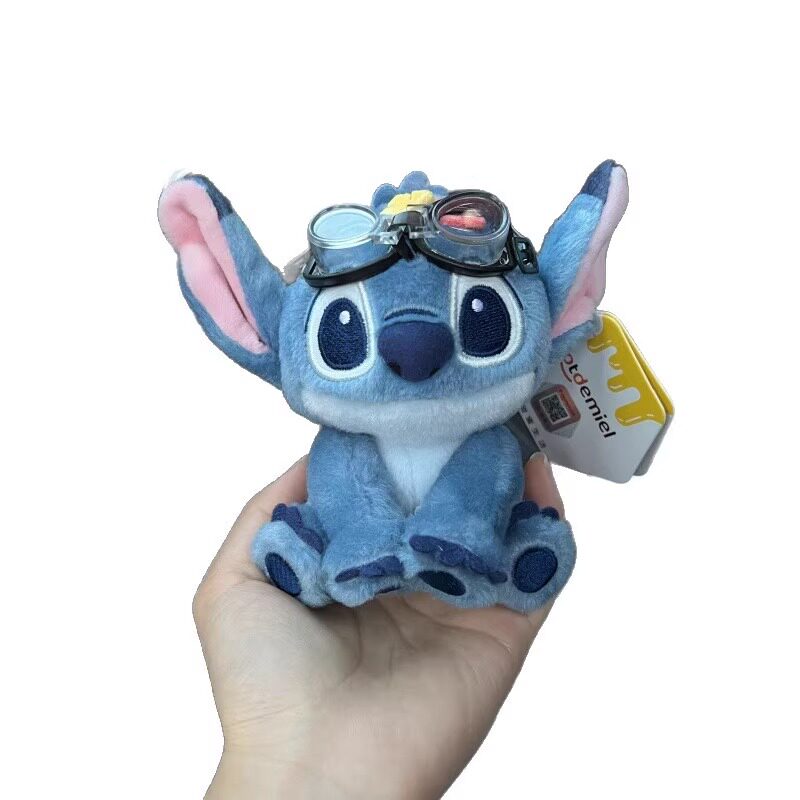 Cartoon Genuine Plush Stitch Car Gear Shift Decoration Stitch Lilo & Stitch Trendy Car Decoration Cute