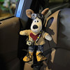 Cute Cartoon Dog Car Seat Belt Shoulder Protectors, a Pair of Couple Protective Covers, Car Dolls, Interior Decoration Ornaments