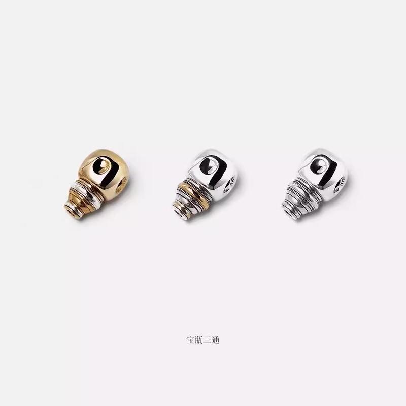 【New Product】Original Selection【Bao Ping San Tong】Split Three-Way Connector for Jewelry Accessories Bodhi Bead String Gold and Silver Accessories
